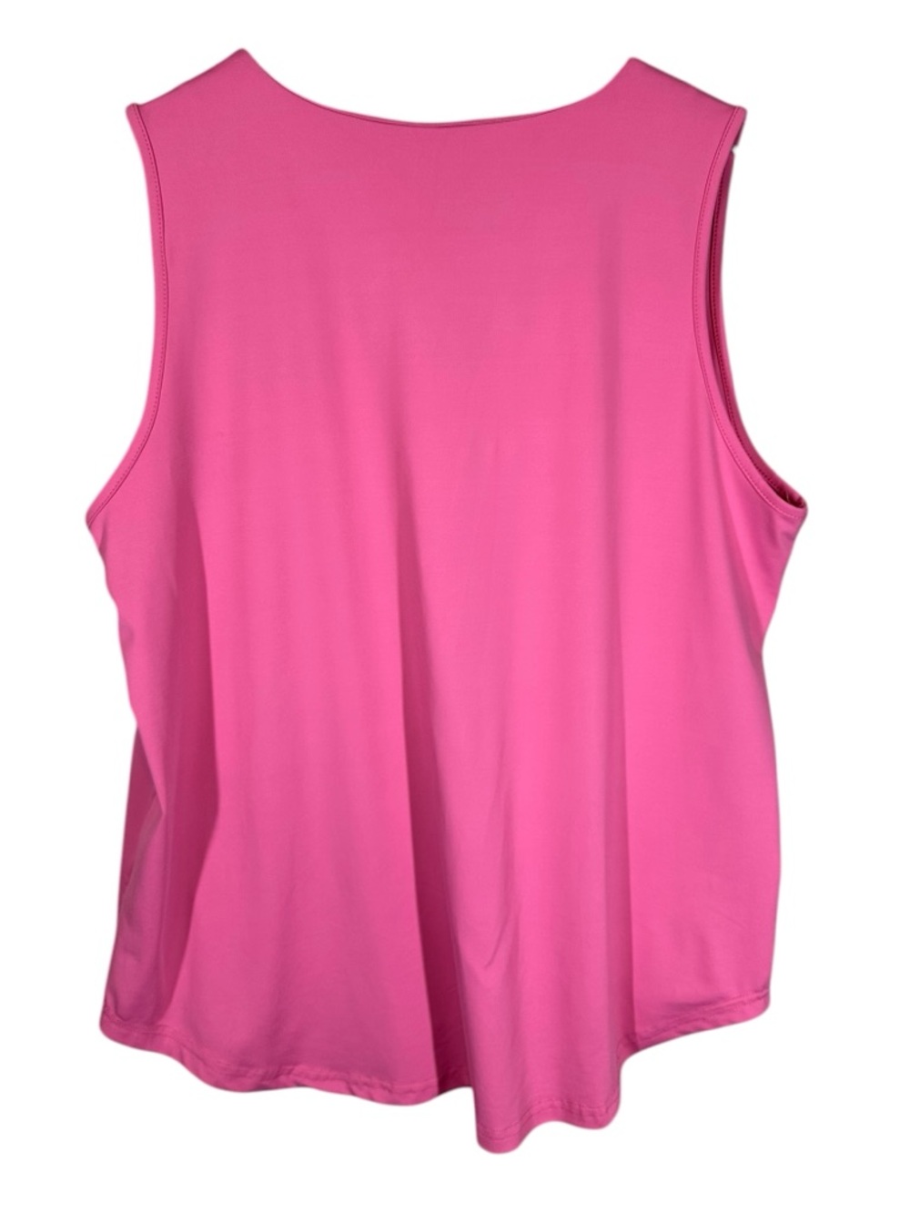 LULU-B Women's XL Pink Performance Knit Sleeveless Crewneck Tank Shirt - Picture 4 of 7